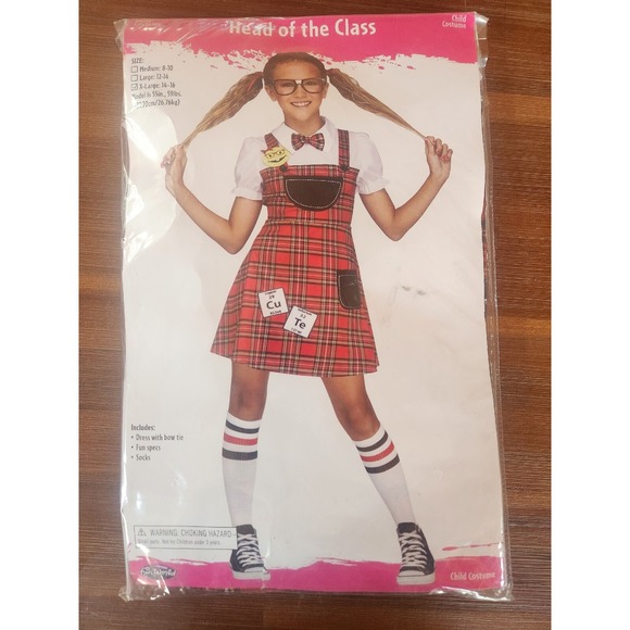 Fun World Other - Head‎ Of The Class Halloween Costume Girls Size childrens XL 14-16